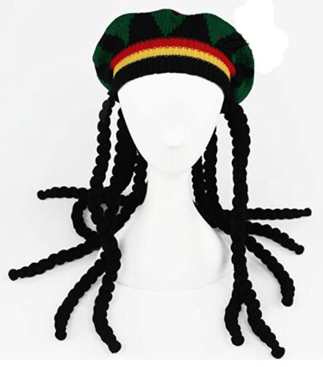 Dreadlocks Rasta Hat Crocheted Knitted Beret Cap - Image 2
