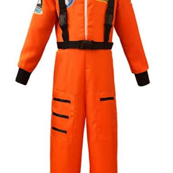 Career Day ASTRONAUT – Kids ORANGE Astronaut Space Suit Costume for Kids
