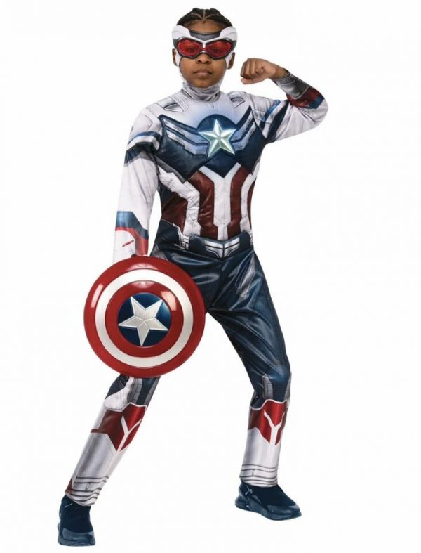Super Hero Boy – Marvel Avengers Kids Falcon Winter Soldier Costume - Image 2