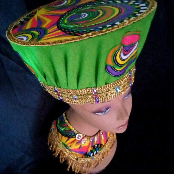 Custom made African Zulu Head + Collar Piece Set