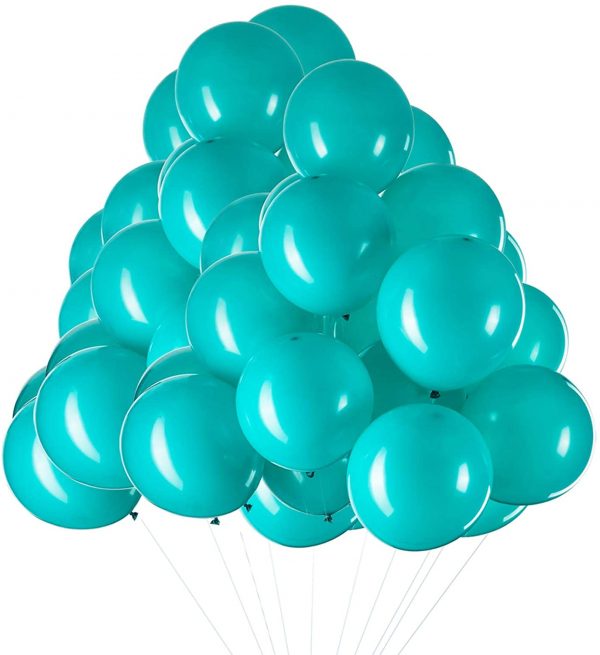 BALLOONS - Latex 12inch - 10 Pack - TURQUOISE TEAL Balloon