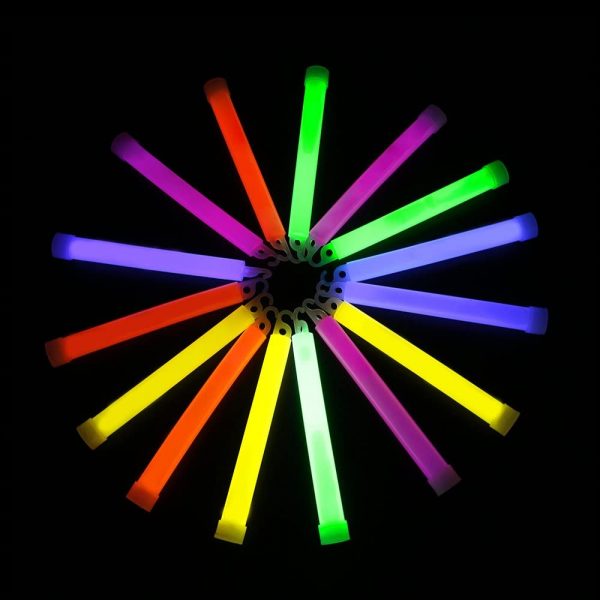 5PC  6” Premium Glow Sticks Bulk – Glow Necklaces