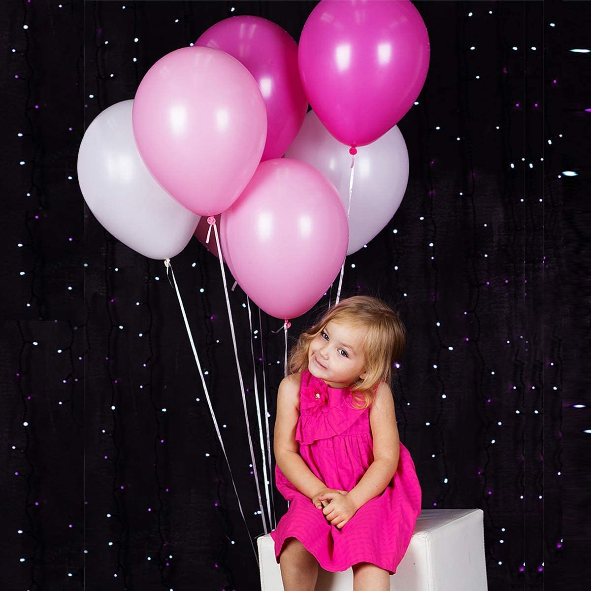 BALLOONS - Latex 12inch - 10 Pack - HOT PINK Balloon - Image 6