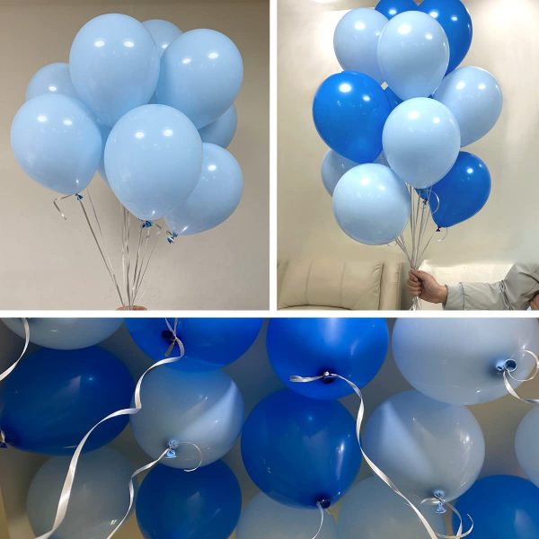 BALLOONS – Latex 12inch – 10 Pack – LIGHT BLUE Balloons