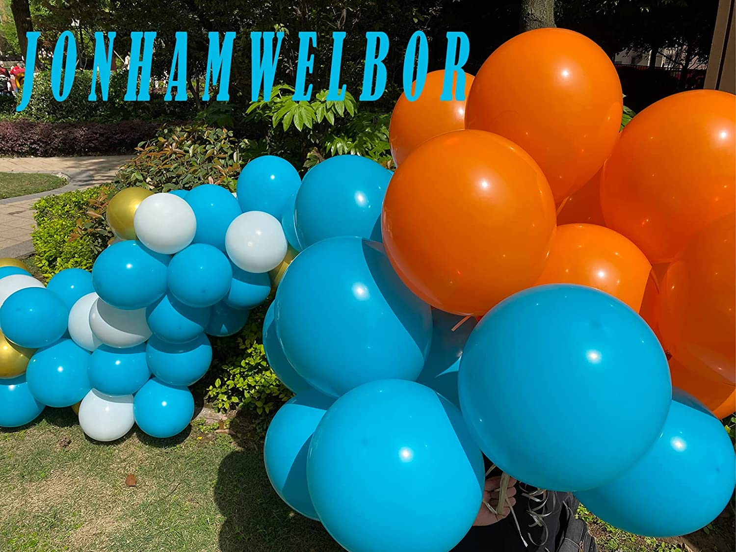 BALLOONS - Latex 12inch - 10 Pack - TURQUOISE BLUE Balloon - Image 4