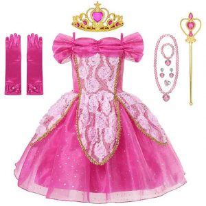Little Girl Sleeping Beauty Costume with Accessories