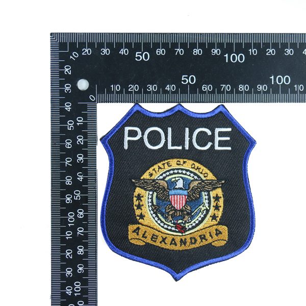 POLICE PATCH - LARGE Embroidered Police Badge Patch/Applique - Image 4