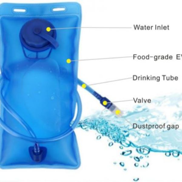 2L Folding Water Bag with Drinking Tube 2L Hydration Bladder