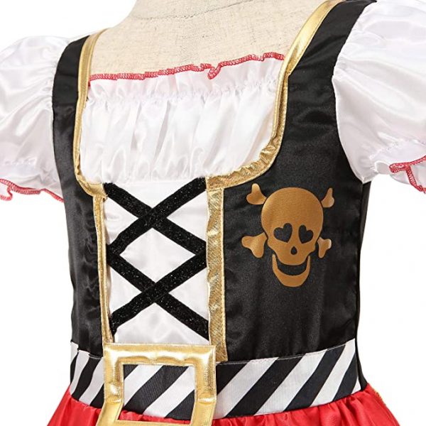 Girls Deluxe Pirate Buccaneer Princess Dress SIZE 5-6YRS