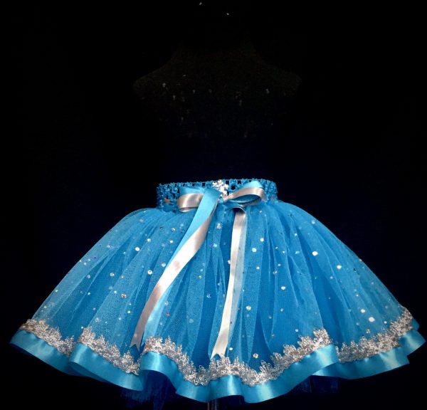 CUSTOM MADE Child tutu – TODDLER Frozen inspired Sparkle tutu Fits 2-3yrs - Image 4