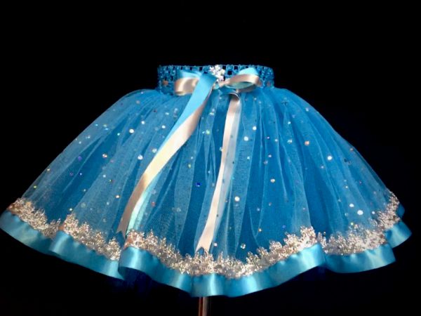 CUSTOM MADE Child tutu – TODDLER Frozen inspired Sparkle tutu Fits 2-3yrs - Image 3