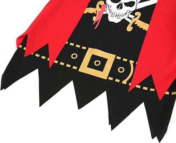 Kids Pirate Costume, Pirate Role Play Dress Up Set - Image 3