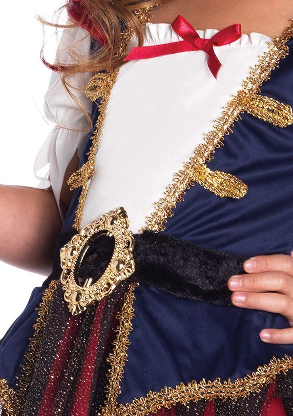 Little Girl's Caribbean Pirate Dress + Hat Set SIZE MEDIUM(7-10) - Image 5