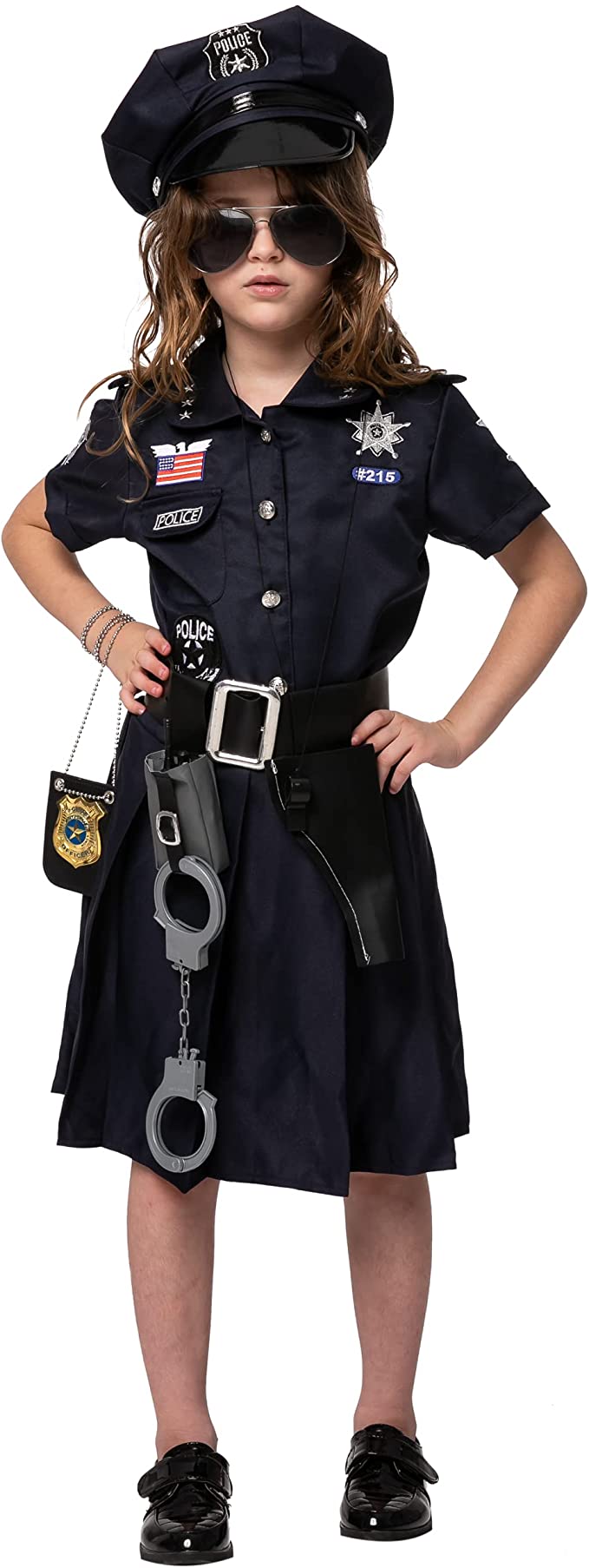 Career Day POLICE – Girls Police Officer Cop Costume - Image 4