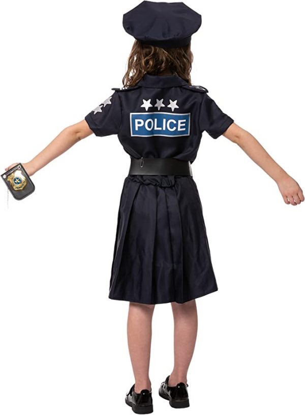 Career Day POLICE – Girls Police Officer Cop Costume - Image 3