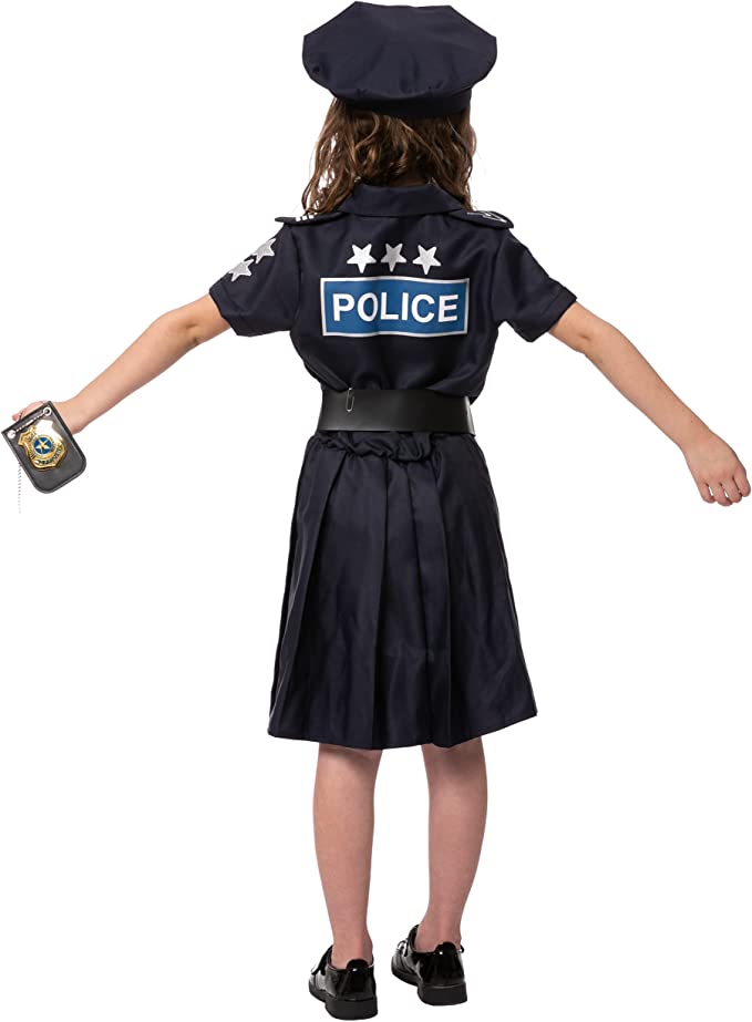 Career Day POLICE – Girls Police Officer Cop Costume - Image 3