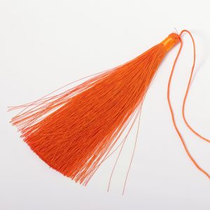 Graduation Hat -15cm Long Silk Tassel Fringe - ORANGE