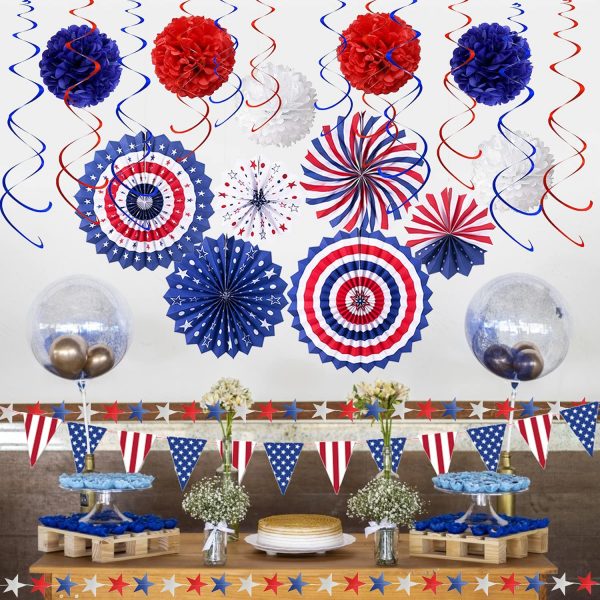 4th of July – 27 Pcs Patriotic Party Decorations Set