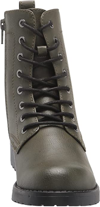 COMBAT BOOTS - OLIVE GREEN - Mid Calf Lace-Up Combat Boot SIZE: 13 - Image 4