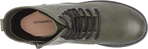 COMBAT BOOTS - OLIVE GREEN - Mid Calf Lace-Up Combat Boot SIZE: 13 - Image 3