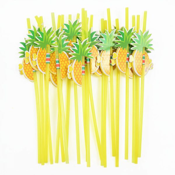 10 pack – Pineapple Drinking Straws