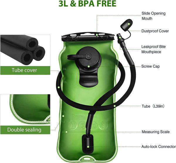 3L High Capacity, Leak Proof Hydration BLADDER - Image 2