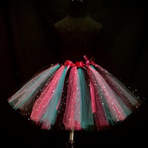 CUSTOM MADE Child tutu – TODDLER Teal/Pink/Black Sparkle tutu Fits 3-4YRS