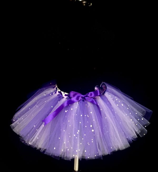 CUSTOM MADE Child tutu – TODDLER PURPLE/LILAC Sparkle Tutu Fits up to 1yr - Image 2