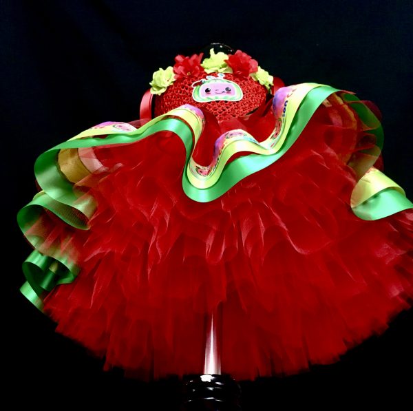CUSTOM MADE Toddler Tutu Dress - Cocomelon inspired Tutu Dress SIZE: 3yrs - Image 4