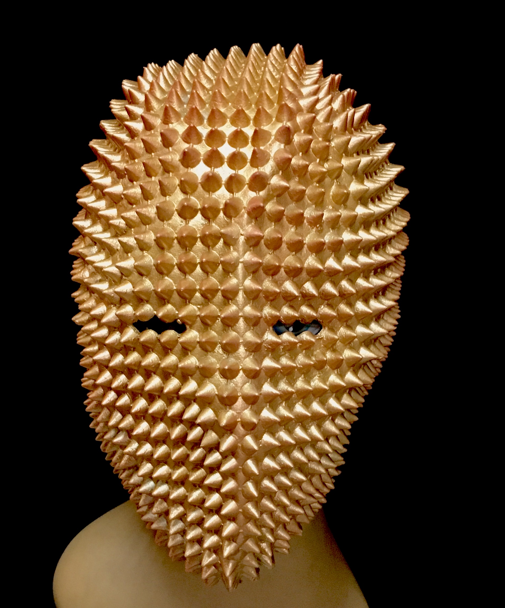 HALLOWEEN MASK - Full Face Latex Studded Spike Face Cover Mask - Image 5