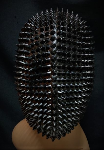 HALLOWEEN MASK - Full Face Latex Studded Spike Face Cover Mask