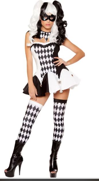 HALLOWEEN - Women’s Wicked Jester Costume SIZE MEDIUM - Image 3