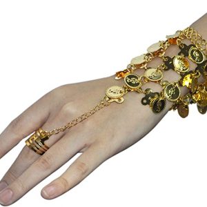 BRACELET - Belly Dance Accessories Gold Coin Bracelet
