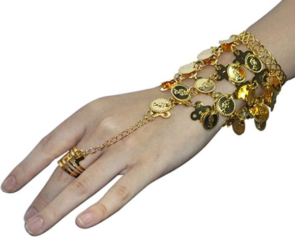 BRACELET - Belly Dance Accessories Gold Coin Bracelet