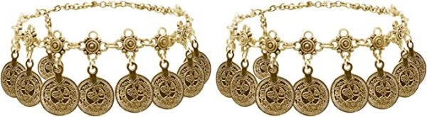 Boho coin sandals Anklet Bracelet - Image 2