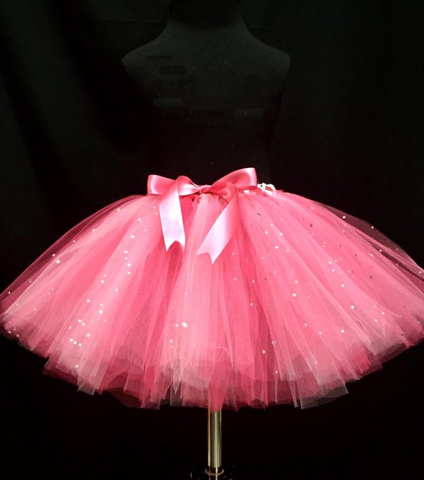 CUSTOM MADE Child tutu – TODDLER Pink Sparkle Tutu Fits up to 2yrs - Image 2