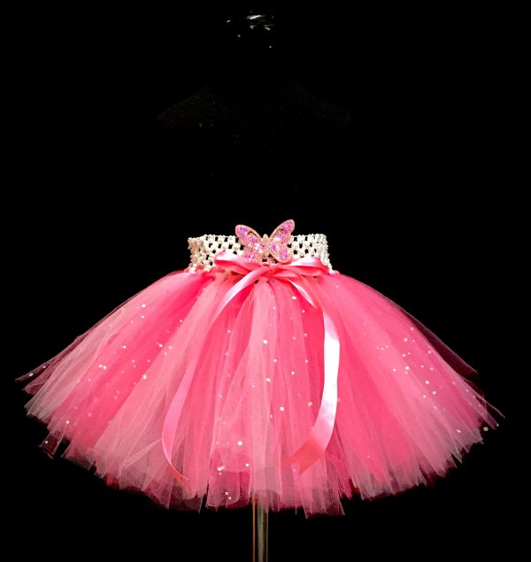 CUSTOM MADE Child tutu – TODDLER Pink Sparkle Tutu Fits up to 3yrs