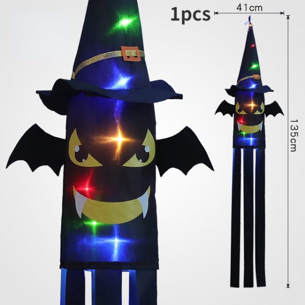 HALLOWEEN DECORATION – LED Halloween Decoration Flashing Light Hanging Lantern – BAT