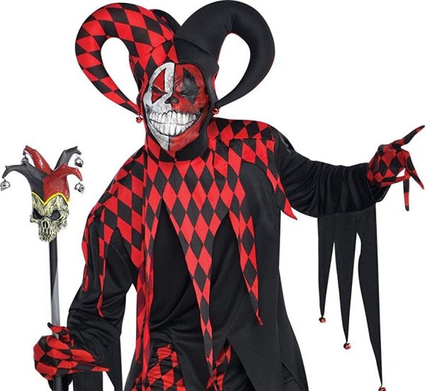 HALLOWEEN - Adult Krazed Jester Costume STANDARD SIZE
