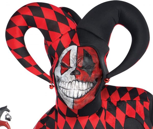 HALLOWEEN - Adult Krazed Jester Costume STANDARD SIZE - Image 3