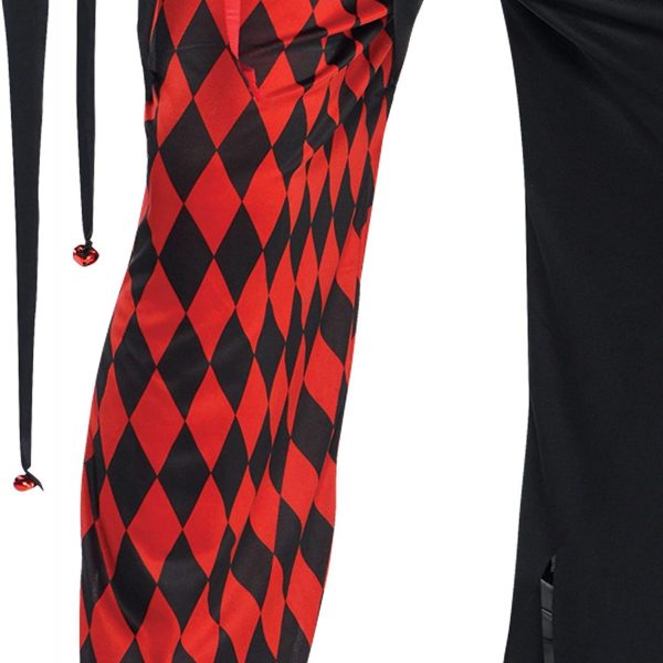 HALLOWEEN - Adult Krazed Jester Costume STANDARD SIZE - Image 6