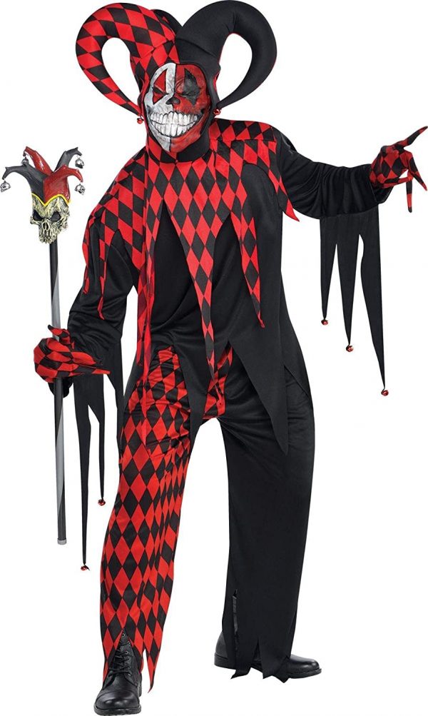 HALLOWEEN - Adult Krazed Jester Costume STANDARD SIZE - Image 2