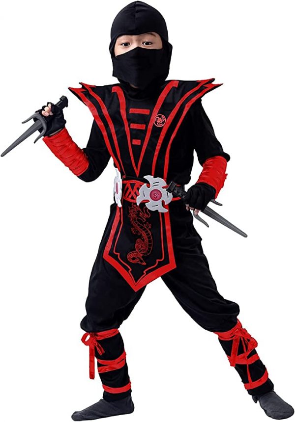 HALLOWEEN - BOY Ninja Deluxe Costume Set with Ninja Foam Accessories - Image 3