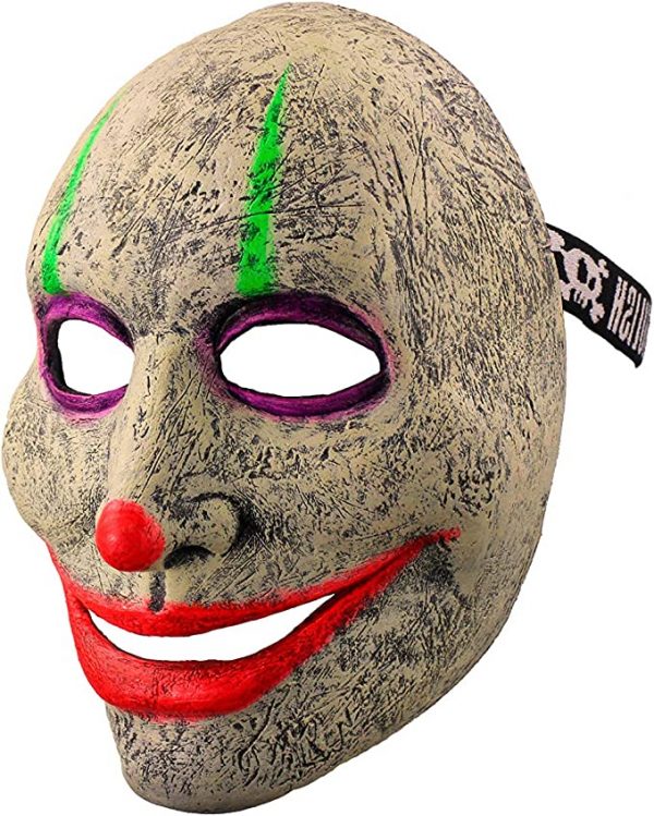 HALLOWEEN MASK - Murder Clown Neon Smile Mask
