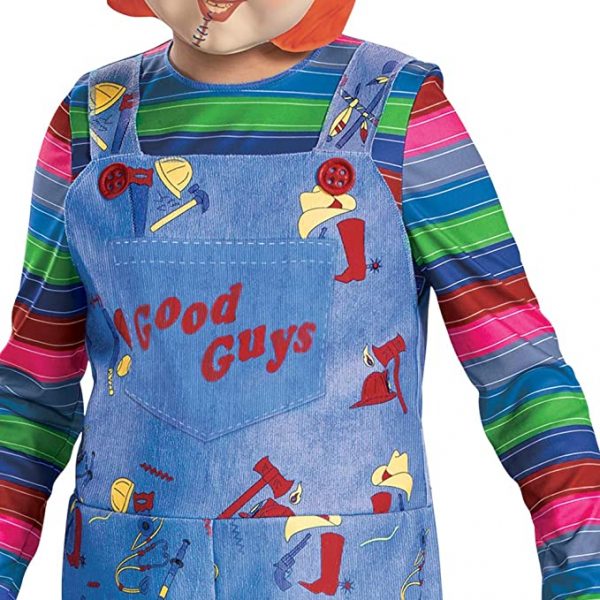 HALLOWEEN - Childs Play Chucky Costume Jumpsuit and Mask Outfit SIZE MEDIUM(7-8) - Image 4