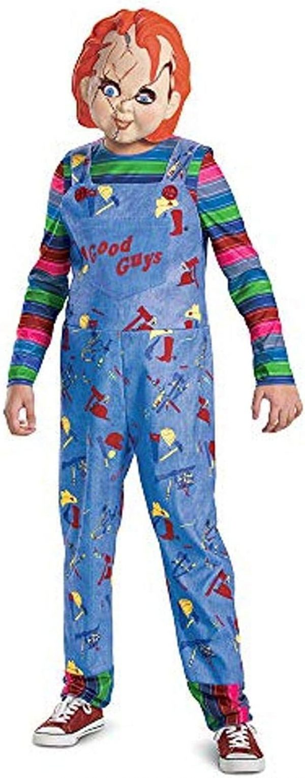 HALLOWEEN - Childs Play Chucky Costume Jumpsuit and Mask Outfit SIZE MEDIUM(7-8) - Image 2