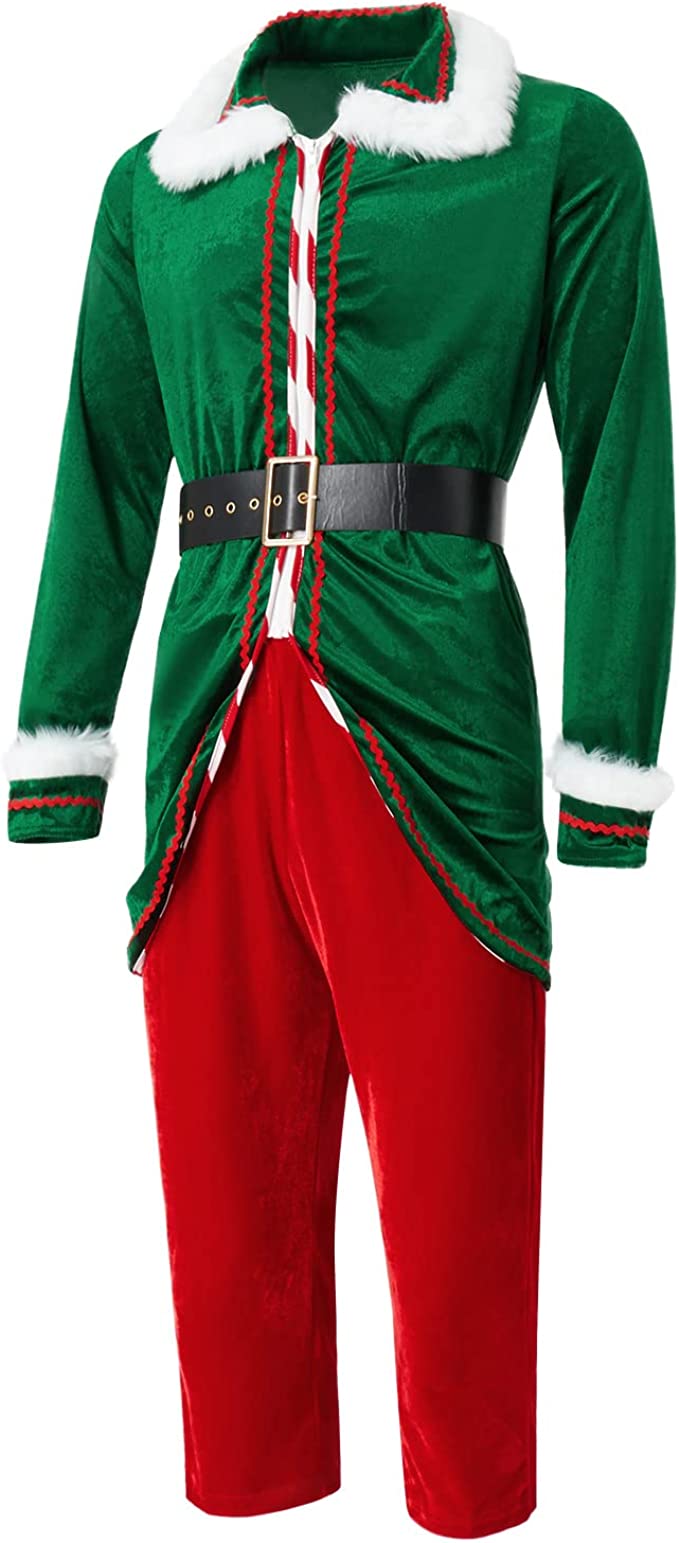 CHRISTMAS COSTUME - MEN - Adult Unisex Christmas Elf Set - Image 4