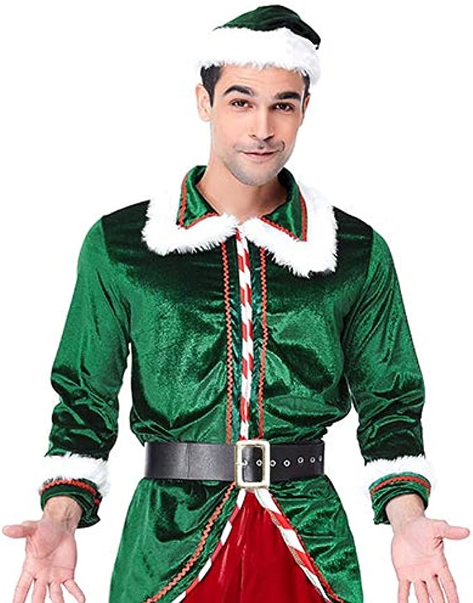CHRISTMAS COSTUME - MEN - Adult Unisex Christmas Elf Set