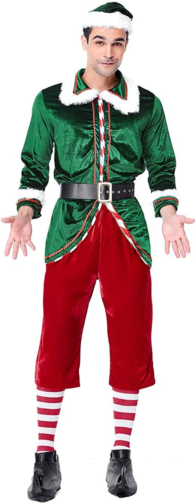 CHRISTMAS COSTUME - MEN - Adult Unisex Christmas Elf Set - Image 2