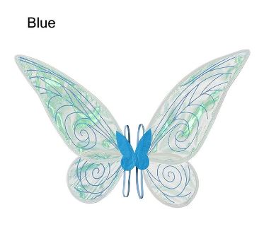 Fairy Elf Princess Angel Wings For Women + Girls - BLUE